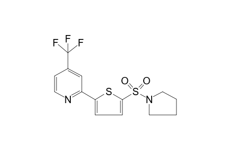 2-[5-(1-Pyrrolidinylsulfonyl)-2-thienyl]-4-(trifluoromethyl)pyridine