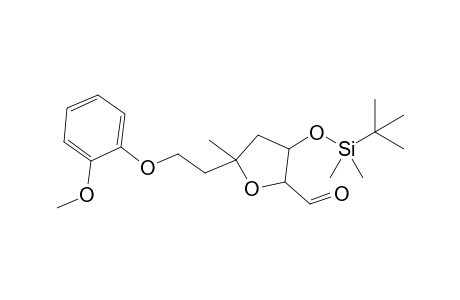 2-Methyl-2-[2-(methoxyphenyloxy)ethyl]-4-(tert-butyldimethylsilyloxy) tetrahydrofuran-5-carboxaldehyde