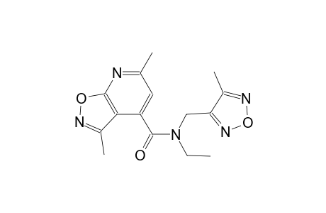 isoxazolo[5,4-b]pyridine-4-carboxamide, N-ethyl-3,6-dimethyl-N-[(4-methyl-1,2,5-oxadiazol-3-yl)methyl]-