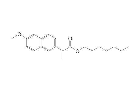 2-(6-Methoxy-2-naphthalenyl)propanoic acid heptyl ester