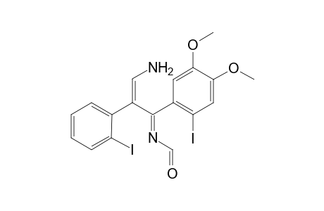 2-(2-Iodophenyl)-3-[2-iodo-4,5-di(methoxy)phenyl]-3-N-formylprop-1,3-dienamine