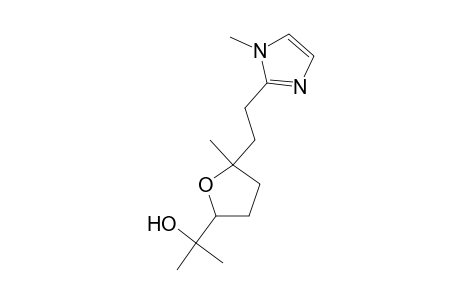 2-{5-Methyl-5-[2-(1-methyl-1H-imidazol-2-yl)ethyl]tetrahydrofuran-2-yl}propan-2-ol