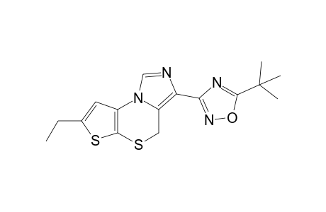 3-[5'-(t-Butyl)-1',2',4'-oxadiazol-3'-yl]-7-ethyl-4H-imidazo[1,5-d]thieno[2,3-b]-(1,4)-thiazine