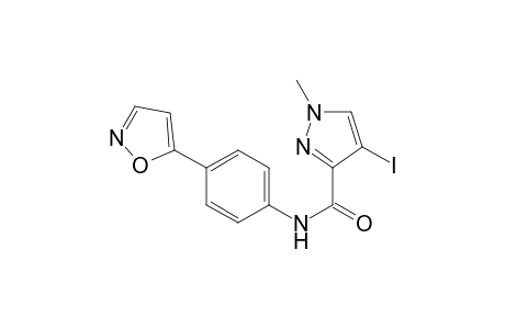 1H-Pyrazole-3-carboxamide, 4-iodo-N-[4-(5-isoxazolyl)phenyl]-1-methyl-