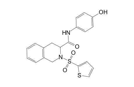 N-(4-hydroxyphenyl)-2-(2-thienylsulfonyl)-3,4-dihydro-1H-isoquinoline-3-carboxamide