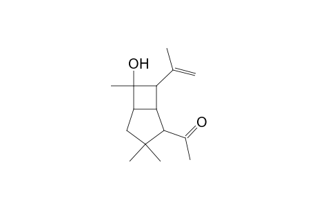 1-(3,3,7-trimethyl-7-oxidanyl-6-prop-1-en-2-yl-4-bicyclo[3.2.0]heptanyl)ethanone
