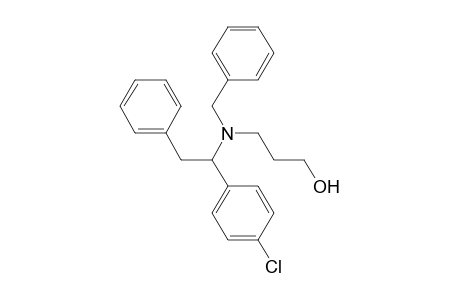 3-{[N-(.alpha.-<4'-Chlorophenyl>benzyl)]-N-benzyl]amino}-1-propanol