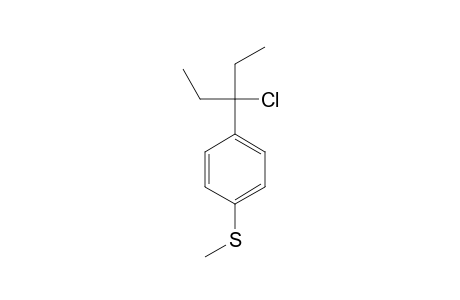 3-CHLORO-3-(4'-METHYLTHIOPHENYL)-PENTANE