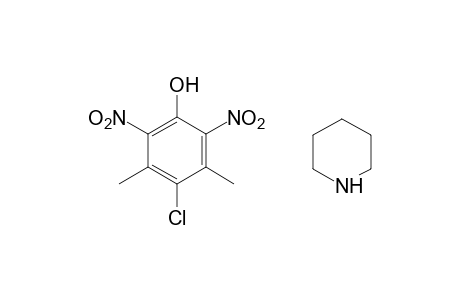 4-chloro-2,6-dinitro-3,5-xylenol, compound with piperidine (1:1)
