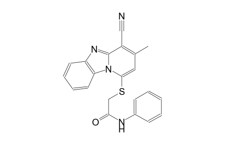 2-[(4-cyano-3-methylpyrido[1,2-a]benzimidazol-1-yl)sulfanyl]-N-phenylacetamide