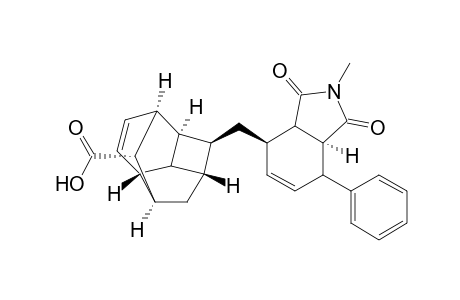 3,6-Methanocyclobut[cd]indene-7-carboxylic acid, 1-[(2,3,3a,4,7,7a-hexahydro-2-methyl-1,3-dioxo-7-phenyl-1H-isoindol-4 -yl)methyl]-1,1a,2,3,3a,6,6a,6b-octahydro-, [1.alpha.(3aR*,4R*,7S*,7aS*),1a.alpha.,3.beta.,3a.alpha.,6.beta.,6a.alpha.,6b.alpha.,7S*]-(.+-.)-