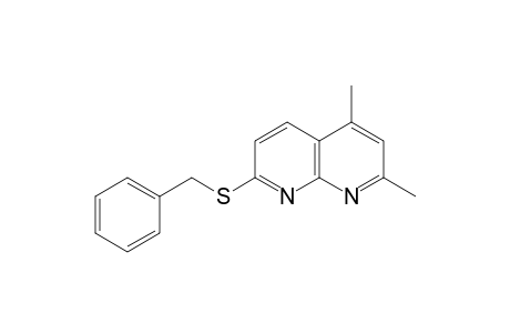 1,8-Naphthyridine, 2,4-dimethyl-7-[(phenylmethyl)thio]-