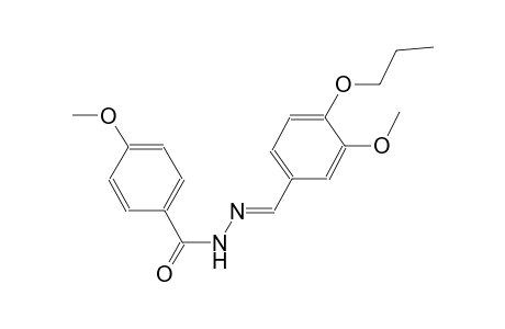 4-methoxy-N'-[(E)-(3-methoxy-4-propoxyphenyl)methylidene]benzohydrazide