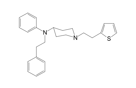 N-Phenyl-N-(2-phenylethyl)-1-[2-(thiophen-2-yl)ethyl]piperidin-4-amine