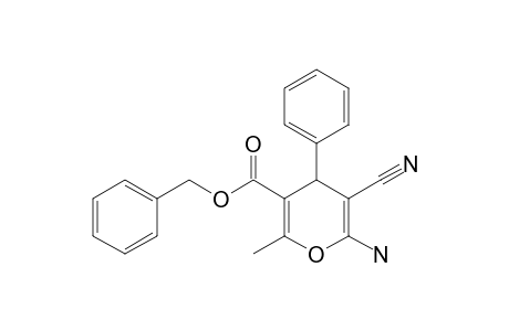 Benzyl 6-amino-5-cyano-2-methyl-4-phenyl-4H-pyran-3-carboxylate