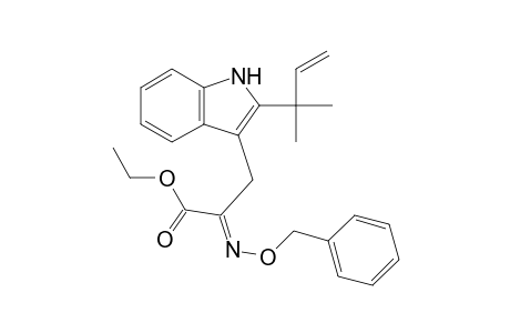 1H-Indole-3-propanoic acid, 2-(1,1-dimethyl-2-propenyl)-.alpha.-[(phenylmethoxy)imino]-, ethyl ester, (E)-