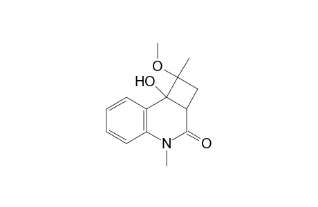 2a,8b-dihydro-8b-hydroxy-1,4-dimethyl-1-methoxycyclobuta[c]quinolin-3(1H)-one
