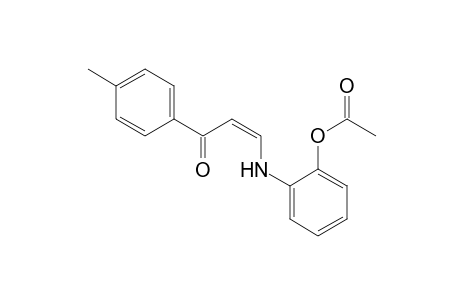 cis-3-(o-hydroxyanilino)-4'-methylacrylophenone, acetate (ester)