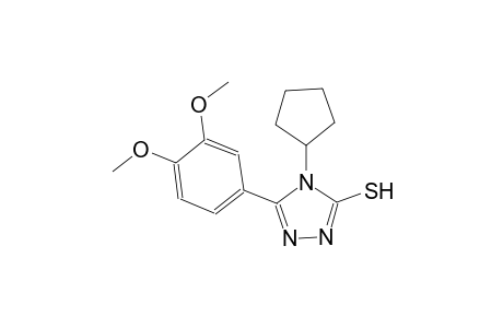 4H-1,2,4-triazole-3-thiol, 4-cyclopentyl-5-(3,4-dimethoxyphenyl)-