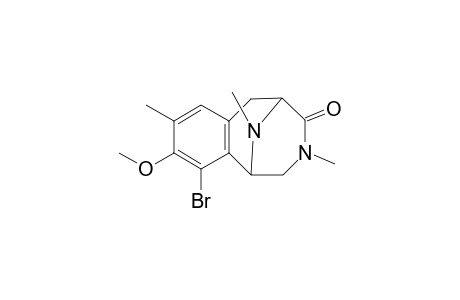 10-Bromo-1,2,3,4,5,6-hexahydro-1,5-imino-9-methoxy-3,8,11-trimethyl-4-oxo-3-benzazocine