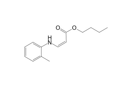 (Z)-butyl 3-(o-tolylamino)acrylate