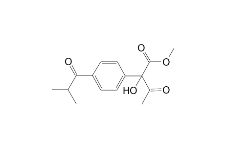 Methyl 2-acetyl-2-hydroxy-2-(4-isobutyryllphenyl)acetate