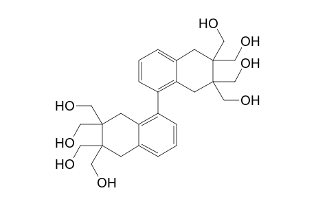 5,5',6,6',7,7',8,8'-Octahydro-6,6,6',6',7,7,7',7',-octakis(hydroxymethyl)-1,1'-binaphthalene