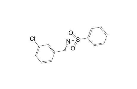 N-[(3-Chlorophenyl)methylidene]benzenesulfonamide