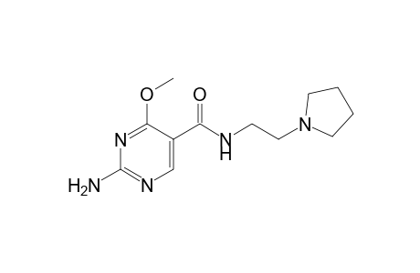 2-amino-4-methoxy-N-[2-(1-pyrrolidinyl)ethyl]-5-pyrimidinecarboxamide