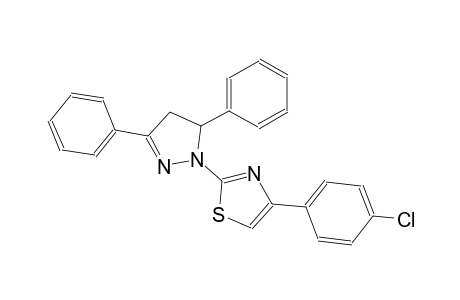 thiazole, 4-(4-chlorophenyl)-2-(4,5-dihydro-3,5-diphenyl-1H-pyrazol-1-yl)-