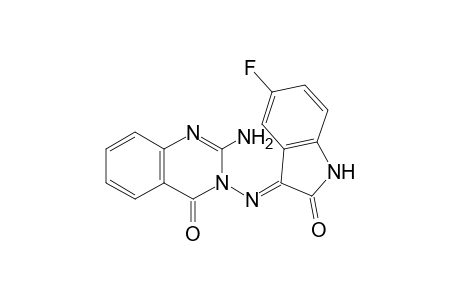 2-Amino-3-(5-fluoro-2-oxoindol-3-ylideneamino)quinazoline-4-one