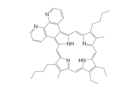 2(4),3(4)-Diaza-12,13-diethyl-7,18-dibutyl-8,17-dimetrhylphenanthro[9,10-b]porphyrin