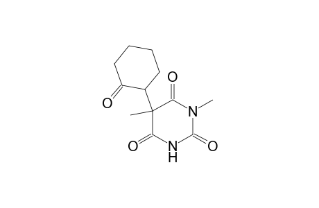 1.5-dimethyl-5-(2'ketocyclohexyl)-2,4,6-(1H,3H,5H)-pyrimidinetrione