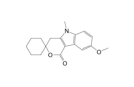 Spiro[cyclohexane-1,3'(1'H)-pyrano[4,3-b]indol]-1'-one, 4',5'-dihydro-8'-methoxy-5'-methyl-