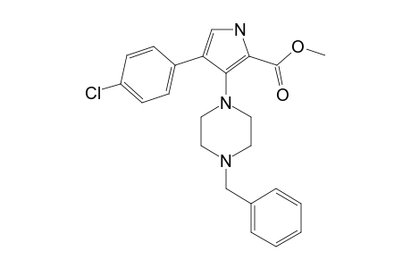 3-[4-(benzyl)piperazin-1-yl]-4-(4-chlorophenyl)-1H-pyrrole-2-carboxylic acid methyl ester