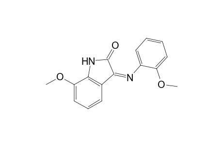 1,3-dihydro-7-methoxy-3-(2-methoxyphenylimino)-2h-indol-2-one