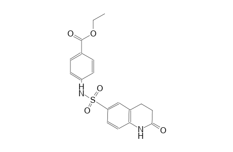 ethyl 4-{[(2-oxo-1,2,3,4-tetrahydro-6-quinolinyl)sulfonyl]amino}benzoate