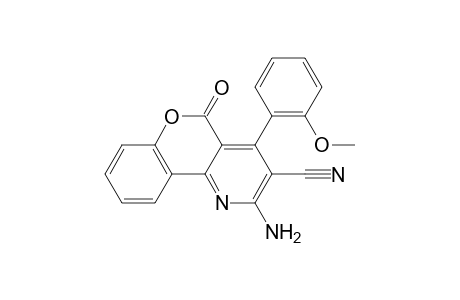 2-Amino-4-(2-methoxyphenyl)-5-oxo-5H-chromeno[4,3-b]pyridine-3-carbonitrile