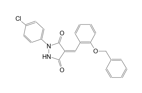 (4Z)-4-[2-(benzyloxy)benzylidene]-1-(4-chlorophenyl)-3,5-pyrazolidinedione