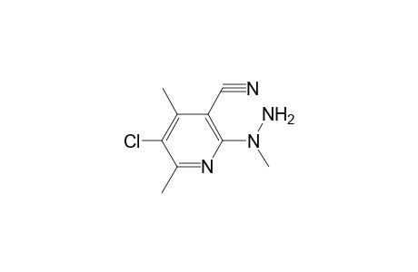 3-Pyridinecarbonitrile, 5-chloro-4,6-dimethyl-2-(1-methylhydrazino)-