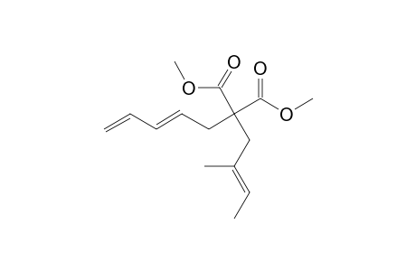 2-[(E)-2-methylbut-2-enyl]-2-[(2E)-penta-2,4-dienyl]malonic acid dimethyl ester
