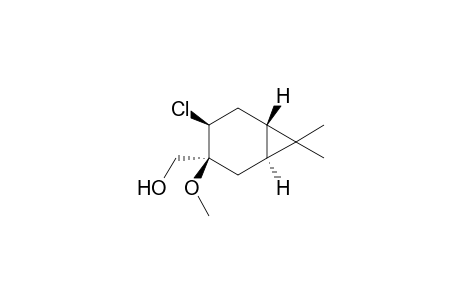 3.beta.-Methoxy-4.beta.-chloro-10-hydroxy (trans)-carane