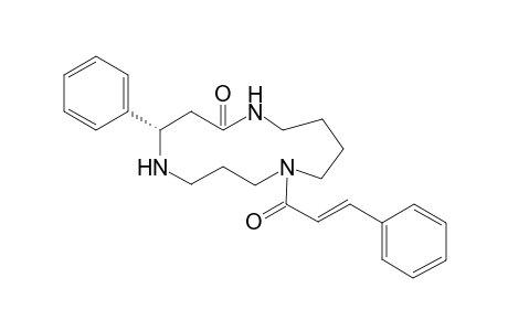 (4S)-4-phenyl-9-[(E)-3-phenylacryloyl]-1,5,9-triazacyclotridecan-2-one