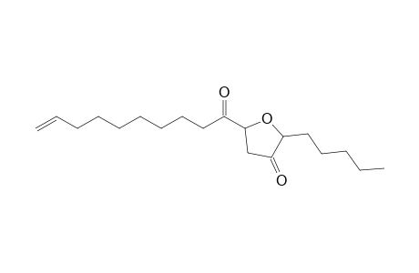 3(2H)-Furanone, dihydro-5-(1-oxo-9-decenyl)-2-pentyl-, (2S-trans)-