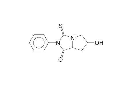 6-Hydroxy-2-phenyl-3-sulfanylidene-5,6,7,7a-tetrahydropyrrolo[1,2-c]imidazol-1-one