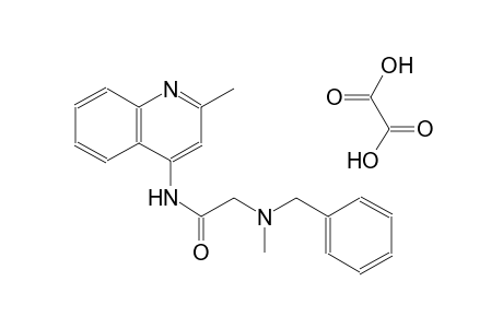 2-[benzyl(methyl)amino]-N-(2-methyl-4-quinolinyl)acetamide oxalate