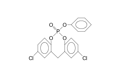 2,10-Dichloro-6-phenoxy-12H-dibenzo(D,G)(1,3,2)dioxaphosphocin 6-oxide