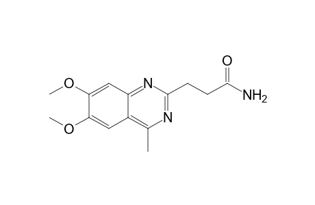 3-( 6',7'-Dimethoxy-4'-methyl-2'-quinazolinyl)-propionamide