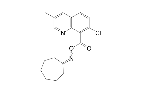 Cycloheptanone, O-[(7-chloro-3-methyl-8-quinolinyl)carbonyl]oxime