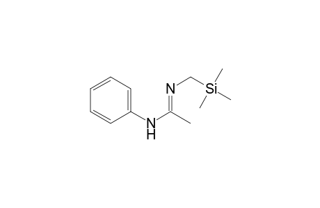 N-phenyl-N'-(trimethylsilylmethyl)acetamidine